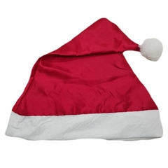 Touca Gorro De Natal Cetim Vermelha Papai Noel 28x38 Wincy - comprar online