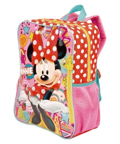 Mochila Costas Minnie Mouse Rosa 19M Grande Original Sestini - comprar online
