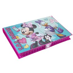 Maleta Artística De Colorir 86 Peças Minnie Mouse Canetinha