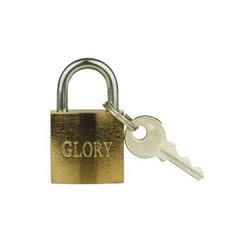 Cadeado Glory 20mm 3,5x2cm 2 Chaves Reforçado Pequeno