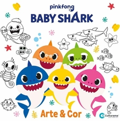 Livro Arte & Colorir Baby Shark Tubarão 36 Páginas Culturama