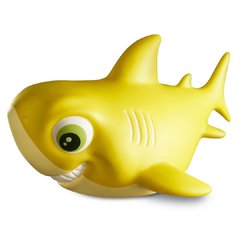 Boneco Tubarão Borracha Vinil Família Shark Com Apito