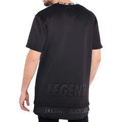 Camiseta Long Tee Black Label Legend Preta Cayler & Sons