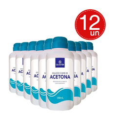 12 Acetona Removedor De Esmalte Com Hidratante 100 ml Avante