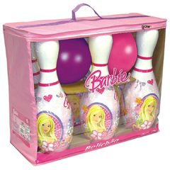 Jogo De Boliche Bolichão Da Barbie Original 6 Pinos 2 Bolas