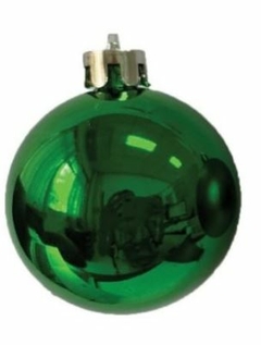 Bola de Natal Nº14 Unidade Cromada Verde Wincy