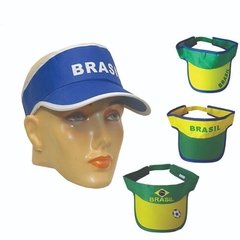 Viseira Brasil Copa Do Mundo 2018 Verde Amarelo Azul