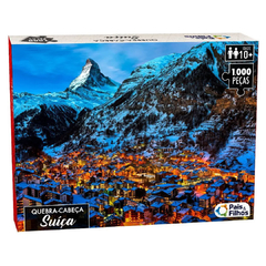 Quebra-Cabeça Suíça 1000 Peças Puzzle Grande Pais & Filhos