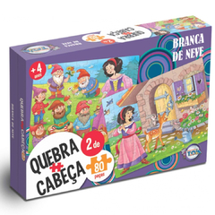 Quebra-Cabeça Branca De Neve 2 de 80 Peças Cada Toia Puzzle