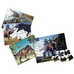 Quebra-Cabeça Dinossauros 4 de 100 Peças Cada Toia Puzzle