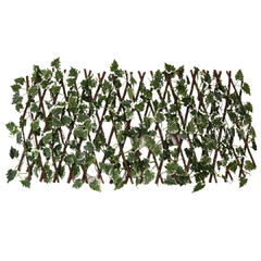 Treliça Gradil de Folhagens Flor Artificial Verde Decoração