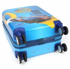 Mala Infantil Bordo Hot Wheels Azul 360 ABS Luxcel Original na internet