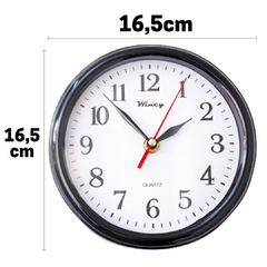 Relógio de Parede Médio 16,5cm Wincy Redondo Silencioso