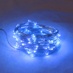 Led Decorativo Luz De Fada À Pilha Cordão 10 Metros 100 Leds