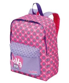 Mochila Feminina Bubu Corujinha Rosa E Roxa Original Sestini - comprar online