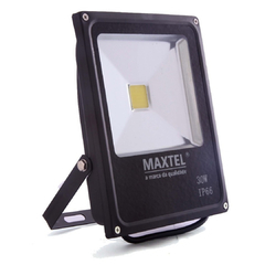 Refletor Holofote 30W Maxtel IP66 Branco Frio À Prova D'Água