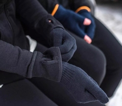 Luva De Lã Preta Kit 12 Pares Unissex Inverno Frio Atacado na internet