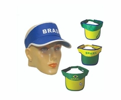 Viseira Brasil Copa Do Mundo 2022 Verde E Amarelo