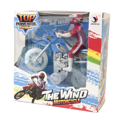 Moto Fricção The Wind Motorcycle Com Som e Luz 13cm Meninos