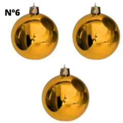 Bola de Natal Nº6 Com 3 Unidades Cromada Cores Wincy - comprar online