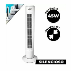 Ventilador De Coluna Branco 75 cm Circulador 127V Silencioso - comprar online