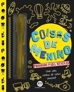 Diário Livro Coisas De Menino - Proibido Para Meninas Caneta Invisível