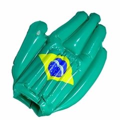 Bate Bate Inflável Brasil Torcedor Copa Do Mundo Mão Luva - comprar online