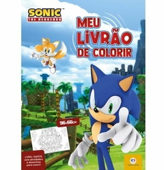 Livro Tapete Sonic Para Colorir 96x66 Ciranda Cultural