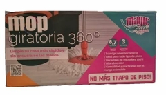 Balde Mop Esfregão Cabo Giratório 360° Aço Inox By Xplast na internet