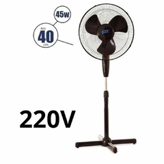 Kit 2 Ventiladores De Coluna Fix Preto 220v Ajustável 40cm - loja online