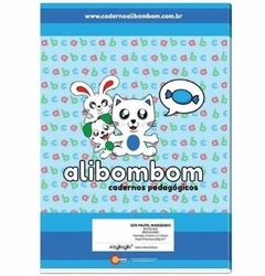 Caderno Brochurão Alibombom Sem Pauta 80 Folhas Azul CD - comprar online