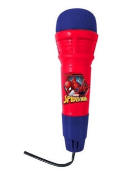 Microfone Infantil De Brinquedo Spider-Man Com Eco Etitoys na internet