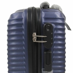 Mala ABS Azul 18'' Bordo 360° Com Cadeado Denlex Original na internet