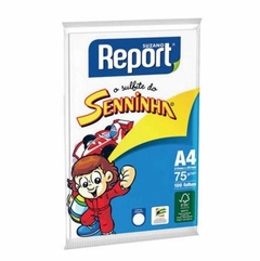 Papel Sulfite Senninha A4 75G 100 Folhas Branco Report - comprar online