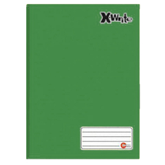 Caderno Brochurão X-Write Verde SEM PAUTA 96 Folhas