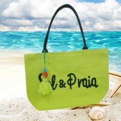 Bolsa Praia Piscina Neon Tecido Feminina Sol e Praia Verão - loja online