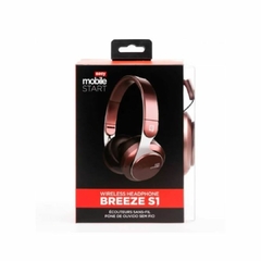 Headphone Bluetooth Breeze S1 Bass Sem Fio Easy Mobile Rose - loja online