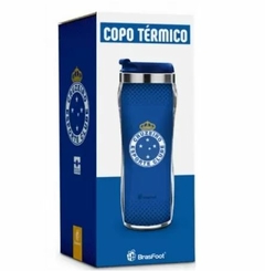 Copo Térmico Cruzeiro Serie Ouro 450ml Brasfoot Presente na internet