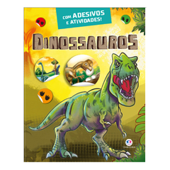 Livro Infantil Atividades Adesivos Dinossauros T-Rex Escolar