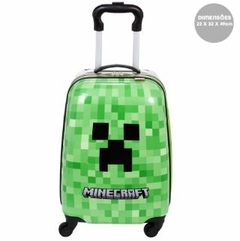 Mala Infantil Bordo Minecraft Game 360 ABS Sestini Original