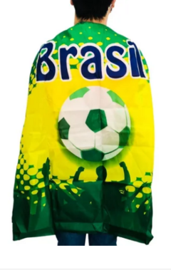 Capa Bandeira Do Brasil Costas Corpo Copa Do Mundo Torcedor - comprar online