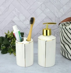 Kit De Banheiro Lavabo Fios Dourados 320 ml Force Wincy - comprar online