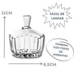 Bomboniere De Vidro Brasilia City Glass 11cm Baleiro Enfeite - comprar online