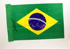 Bandeira Brasil Torcedor 60X40 Com12 Peças Copa Grande - Mundo Variedades
