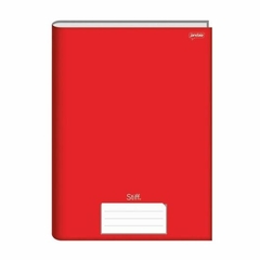 Caderno Brochurão Stiff Vermelho 80 Folhas 1 Matéria Jandaia
