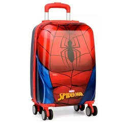 Mala Infantil Bordo Spider Man Red 360 ABS Luxcel Original