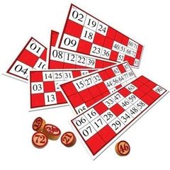 Jogo Bingo Em Madeira Loto Com 36 Cartelas Sorteio - comprar online