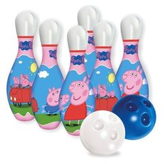 Jogo De Boliche Peppa Pig Rosa Original 6 Pinos 2 Bolas - comprar online