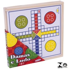 Kit 5 Jogos ( Dama E Trilha + Xadrez + Ludo + Cubo + Domino)