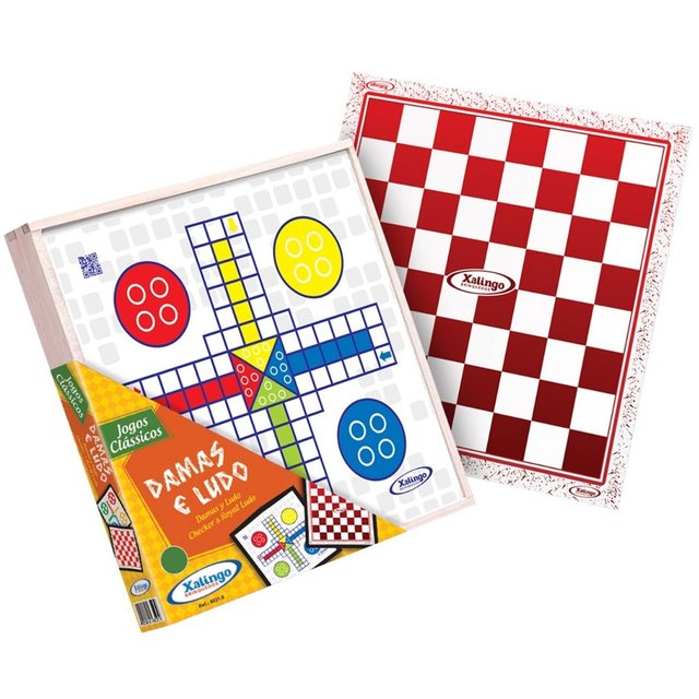 Jogo Tabuleiro Super Ludo Trilha Jogos de Tabuleiro Jogo Clássico Cartas  Original Pais & Filhos 7 + Anos com inmetro
